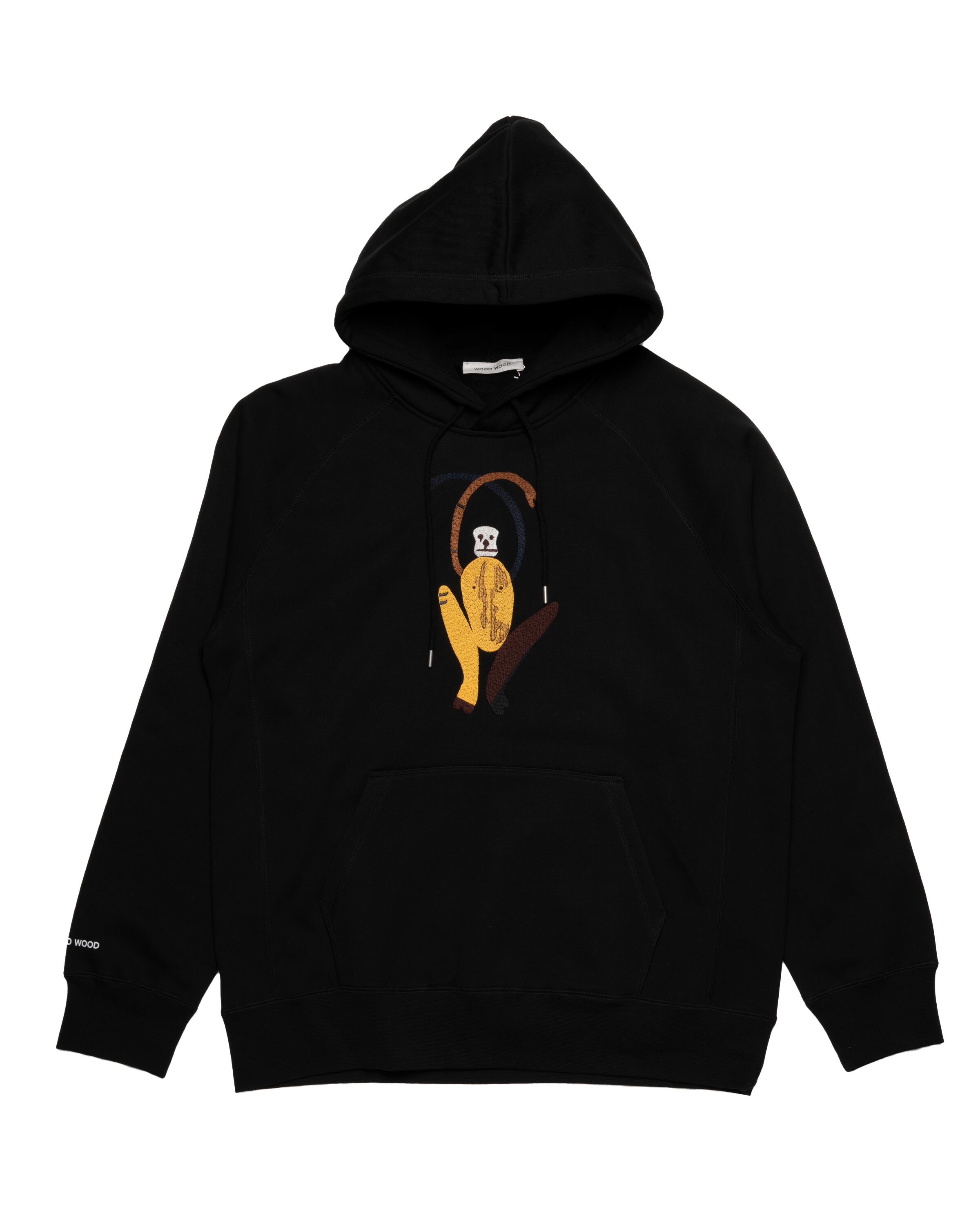 WOOD WOOD Fred Yellow monkey hoodie | 12235601-2493-9999 | AFEW STORE
